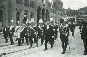 Forrer mit Kaiser Willhelm II, 1912.