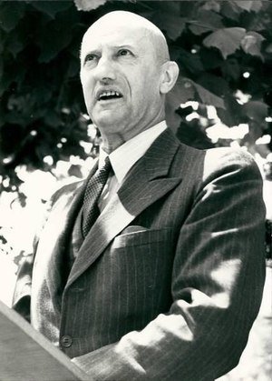 Bundesrat Philipp Etter. Quellennachweis: Pressefotografie von Actualités Suisses Lausanne (ASL), 1977.