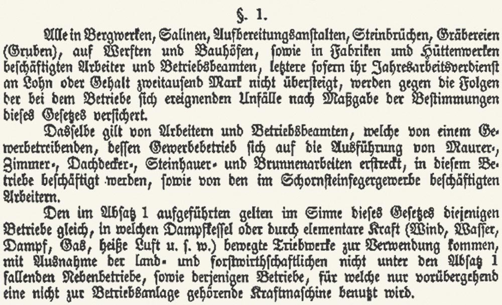 Deutsches Unfallversicherungsgesetz von 1884, Internet