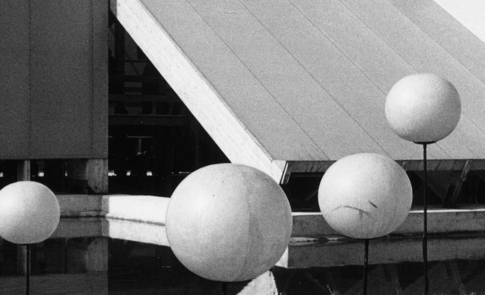 Futuristisches Bauwerk an der Landesausstellung von 1964 in Lausanne.
