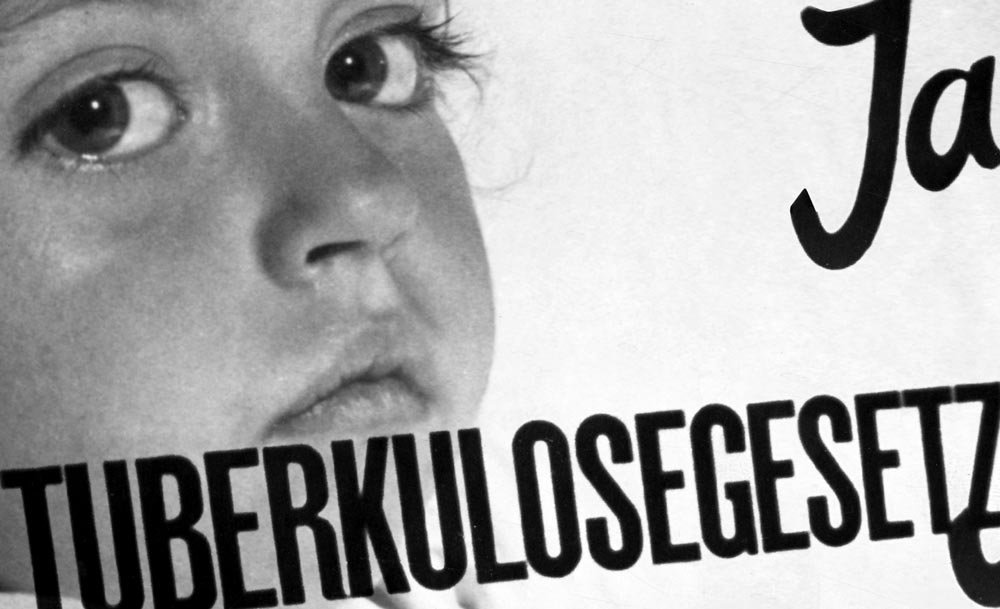 Plakat mit Kind für die Volksabstimmung vom 22. Mai 1949, Schweizerisches Sozialarchiv, Zürich.
