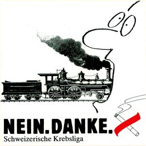 ‘No. Thanks.’ Swiss Cancer League. Source: Schweizerisches Sozialarchiv Zürich, F Ob-0001-09.