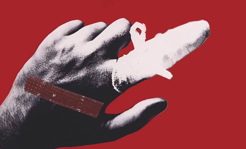 Abstimmungsplakat für die Einführung der obligatorischen Krankenversicherung von 1974.