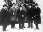 Schweizer Delegation (C. Hermann, C.H. Rüfenacht, H. Wegmann, S.D. Schindler, K. Ilg) an der Internationalen Arbeitskonferenz von 1919 in Washington.