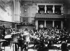 Internationale Konferenz für Arbeiterschutz von 1913 im Nationalratssaal.